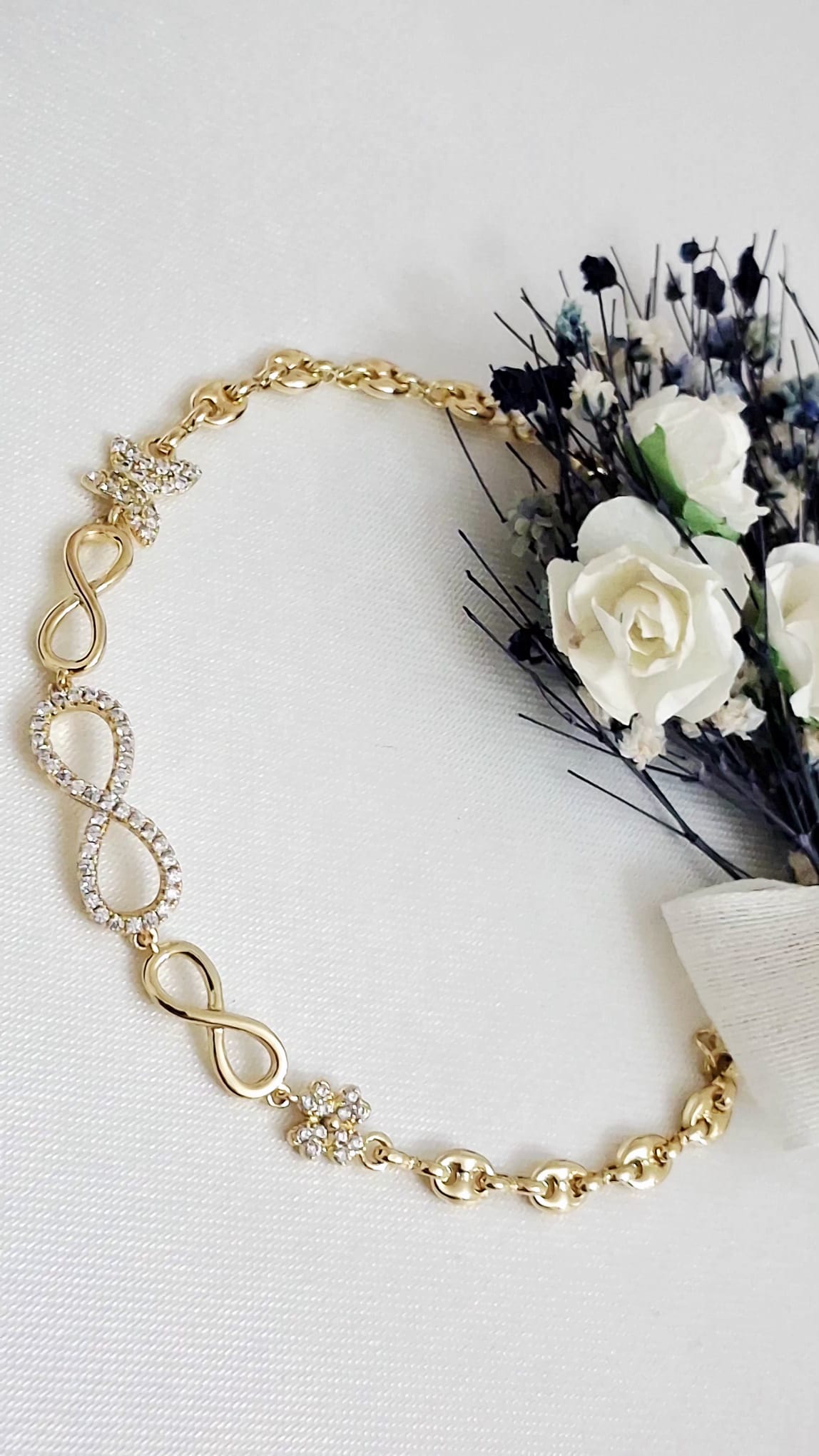 XUPING Bileklik - Bakla Zincir ve Sonsuzluk Figürlü